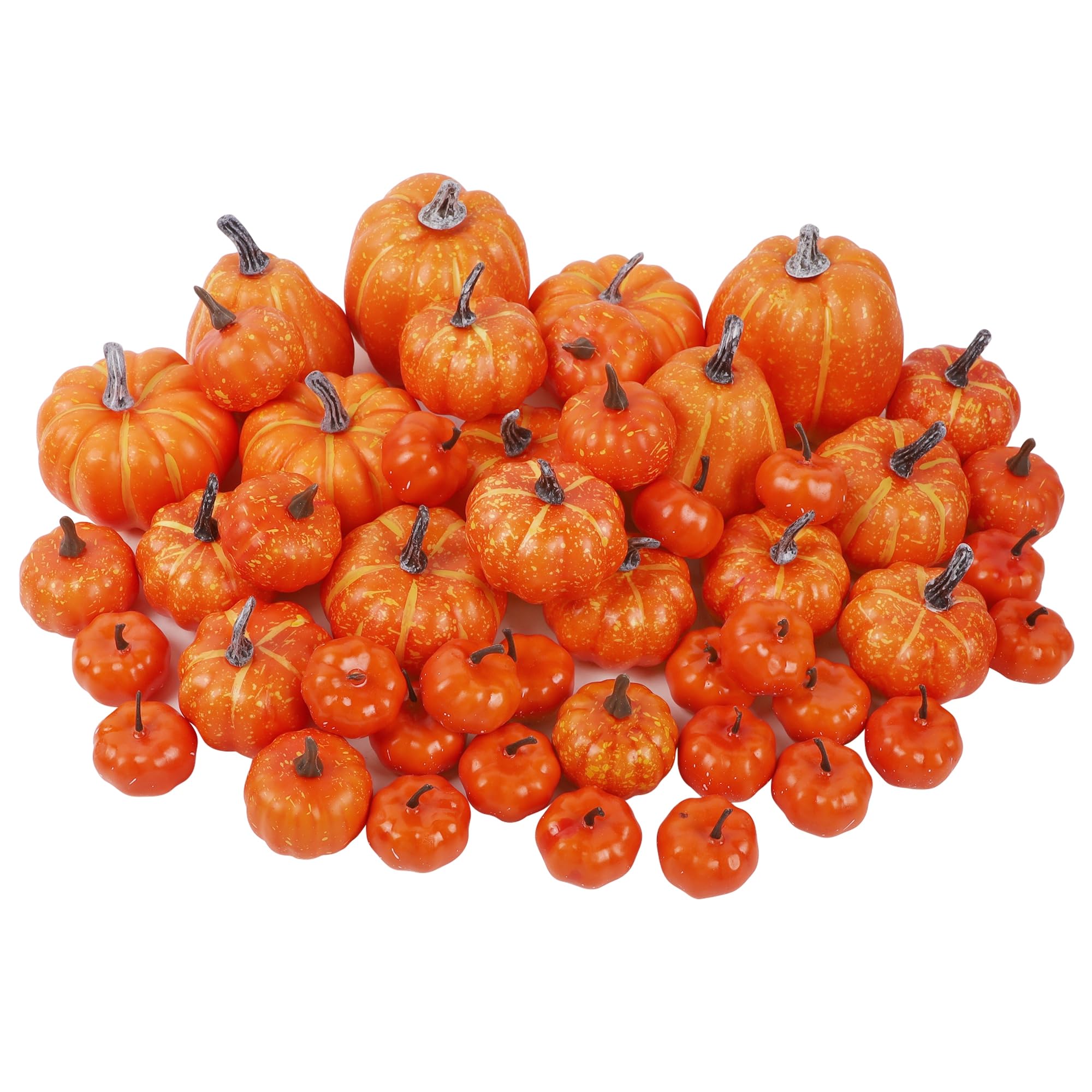 winemana 12 Pack Silver Pumpkin Fall Decor, Foam Glitter Pumpkins for Decorating Mini Artificial Craft Pumpkins for Thanksgiving Table Party Harvest Decorations